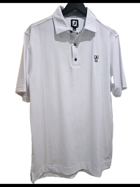 FootJoy Other - FootJoy Golf Polo Mens Medium White Performance Stretch 1926 Logo Shirt